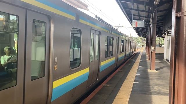 21.05.2023 года.Отправление электрички маршута «Мито-Чиба» от станции Касима.