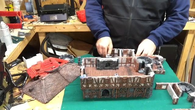 3D Printable Large Inn Preview