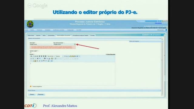 Aula Sobre Processo Judicial Eletrônico [Parte 2]