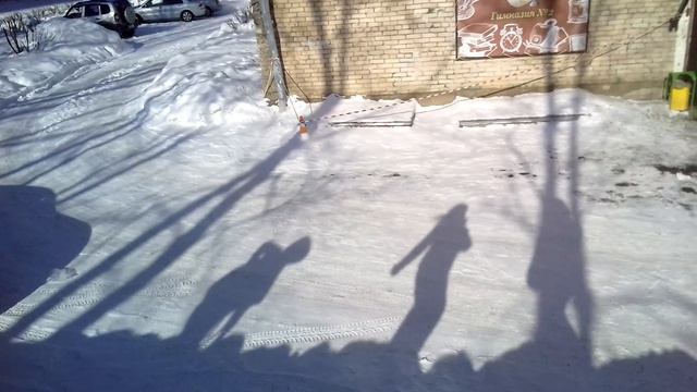 Спектакль теней на снегу 😹