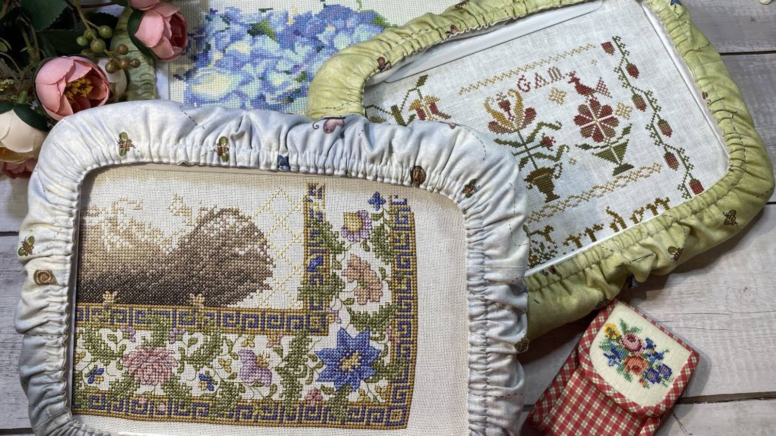 15. Прикладное оформление вышивки/Продвижение процессов/Покупки/ Финиши