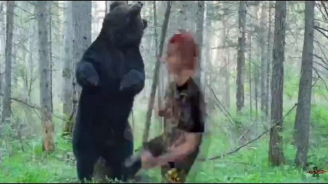 Иван Золо против медведя в лесу под музыку из МГР