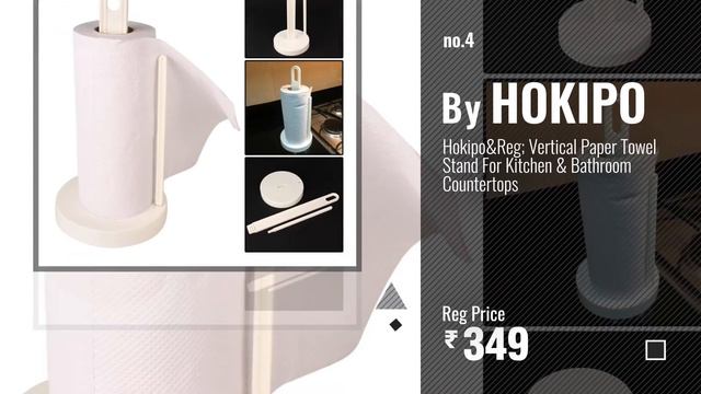 Top 10 Kitchen Roll Dispensers [2018]: Egab 4 In 1 Tissue Paper Holder / Tissue Dispenser For