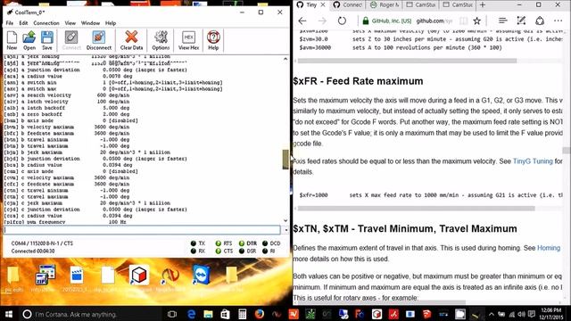 TinyG V8 Setup With CoolTerm