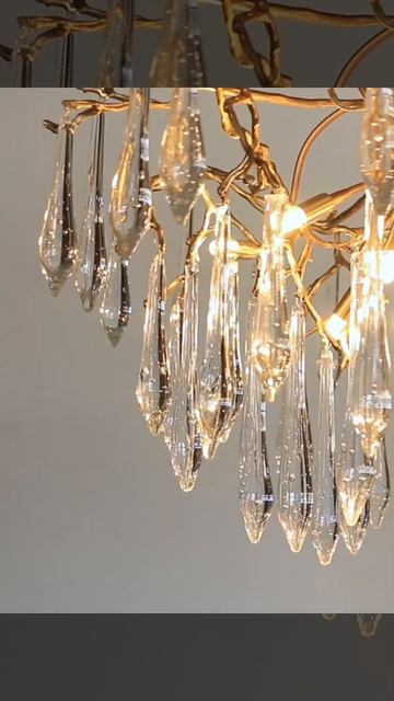 Modern Glass & Brass Chandeliers Are Punchlines In Your Home.#shorts #fyp #light #home #decoration