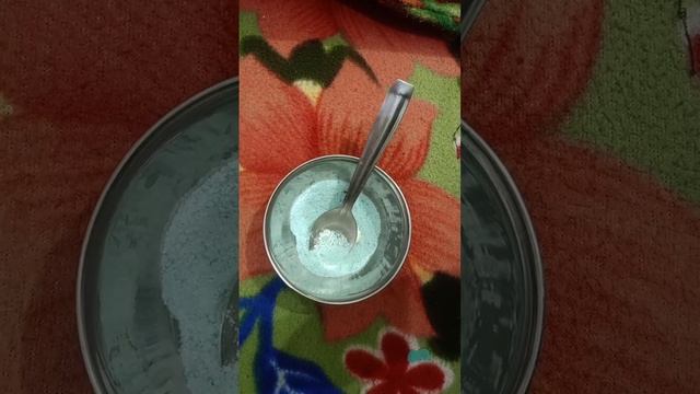 homemade activator with salt, detergent powder, water
