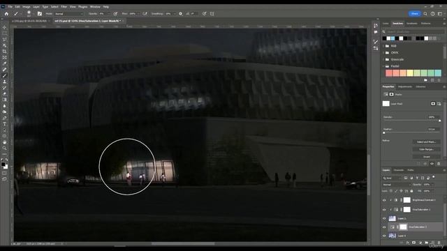 1 -Converting A Daytime Render Into A Nighttime Scene