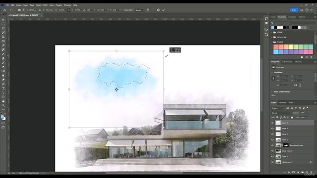4 -Watercolor Style Presentations In Photoshop