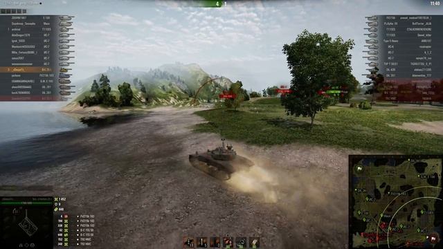 Bat.-Châtillon 25 T, Топь, Стандартный бой