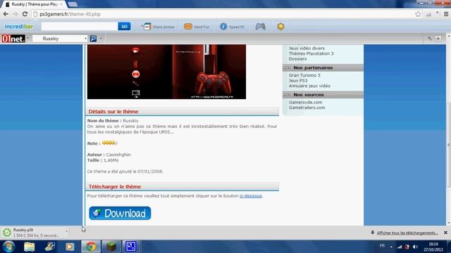 Comment Telecharger Un Theme De Ps3.