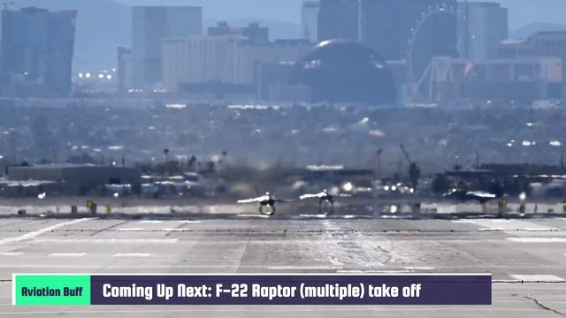 F-16, F-22, B-52H, C-130, EA-18G, F-35, FGR4, A-10C- Epic Take Off From Nellis AFB Red Flag 23-1