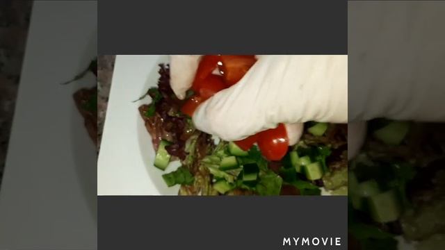 FATOUSH SALAD WITH PITA CHIPS#fatoush#fatoushsalad#pitachips
