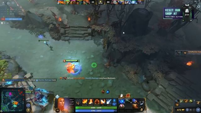 Lina GANKILY Build - Reworked Aghs New Ability!!! W/ Lacari