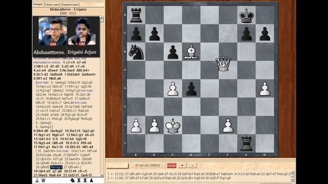 Dramatic End For The Leader Of The Qatar Masters Open 2023. Abdusattorov   - Erigasi   - 2023