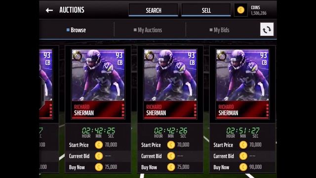 MM 3 MIL COIN SHOPPING SPREE BUYBACK TEAM MADDEN MOBILE 16