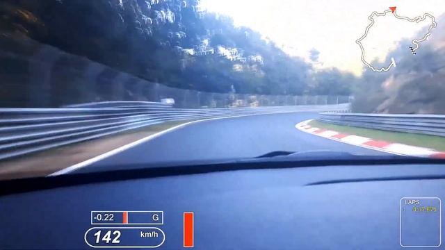 Mini F56 JCW 6MT -  Nordschleife BTG 08:20:9 with traffic