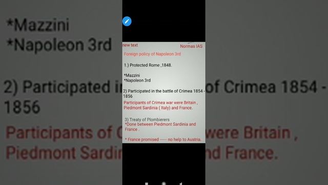Foreign Policy Of Napoleon 3rd In Hindi.