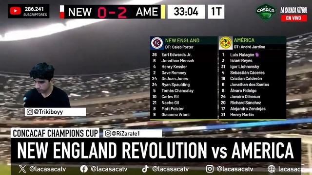 🚨 NEW ENGLAND Vs AMERICA EN VIVO 🔥 CONCACAF CHAMPIONS CUP 2024 | CONCACHAMPIONS 🏆