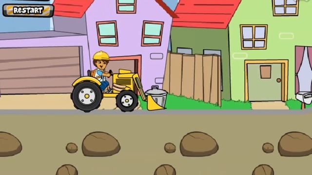 Мультик Игра Про Машинки. Желтый трактор чистит окружающую среду