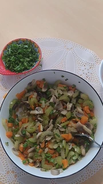 Салат ПП овощной  соус для картофеля