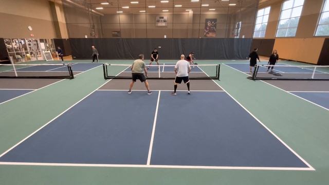 Jay & Phil Vs Susan & Evan.  1-17-23.  Wake Forest Pickleball At Lifetime Fitness.