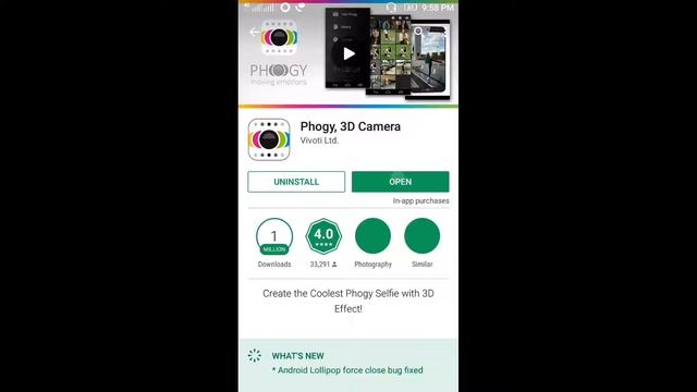 Capture 3D Pics Using Yout Mobile (android App Phogy 3D Camera)