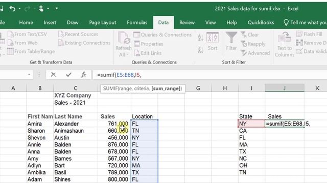 How To Use The SUM IF Function In Excel