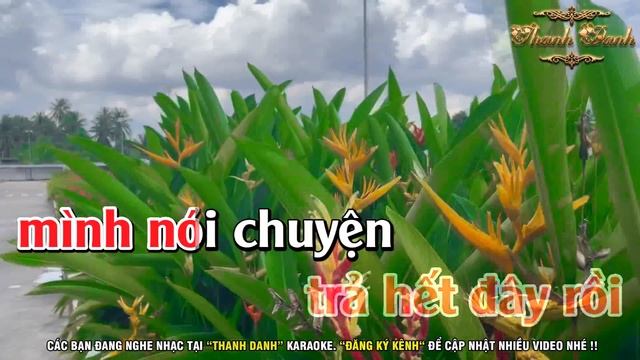 Karaoke Chia Tay Đòi Vàng Tone Nữ | Dây Đào | Karaoke Thanh Danh