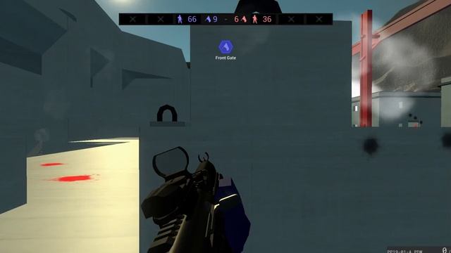 Атакуем вражескую базу красных в игре RAVENFIELD