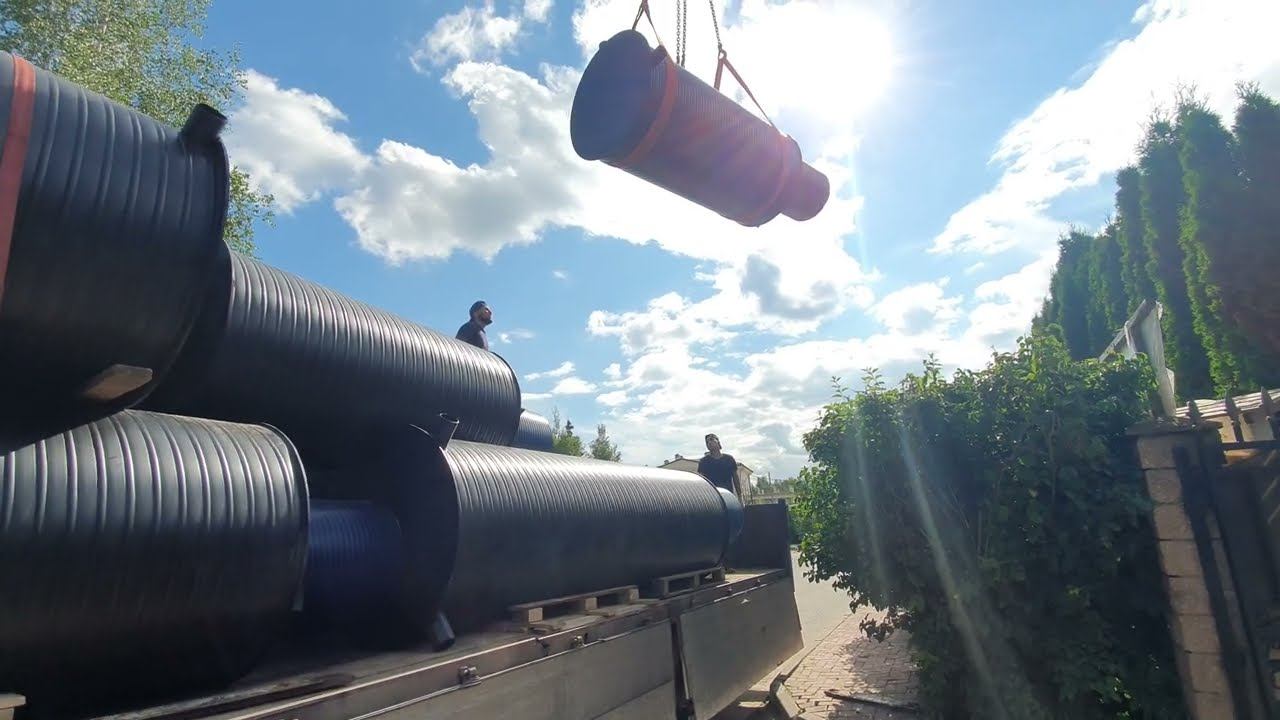 разгрузка колодцев оникс из поэтилена