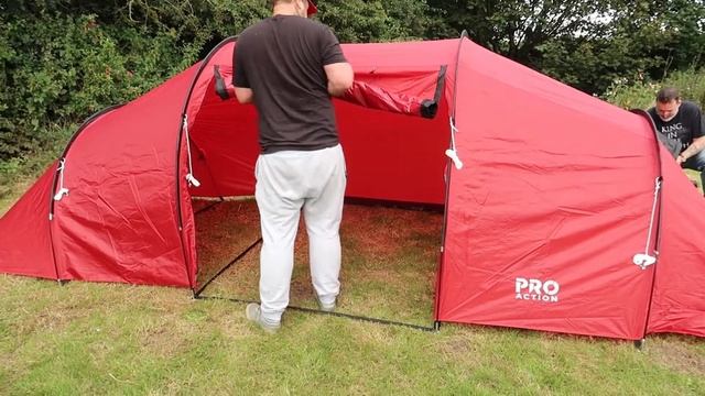 Pro Action 6 Person 3 Room Tunnel Camping Tent - Set Up Beginners Guide camping