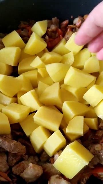 #рагу с мясом, картошкой и овощами