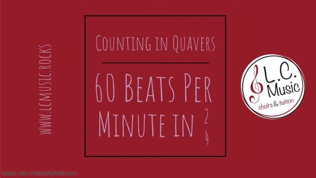 Metronome - Counting In Quavers - 2/4 - 60bpm