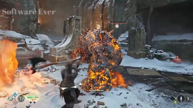Big Monster Gorilla King Kong Kill Kratos And Atreus God Of War Gameplay 60fps