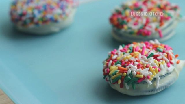 Oreo Cookie Pops Recipe 3-Ingredient Easy Cake Pop 오레오 쿠키 팝 막대 초콜릿 만들기 - 한글 자막