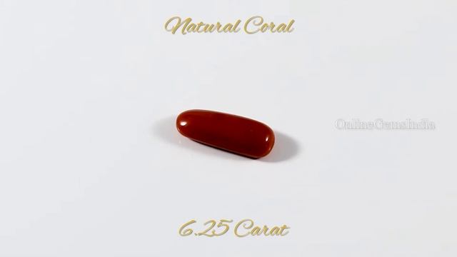 NATURAL RED CORAL (ITALIAN ) 6.25 CARAT