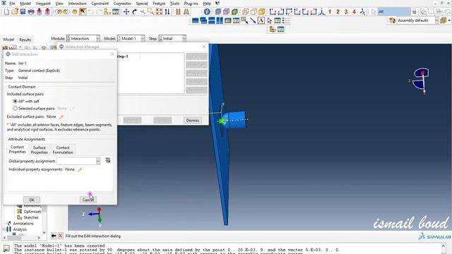 #Abaqus #Explicit : Impact  Bullet