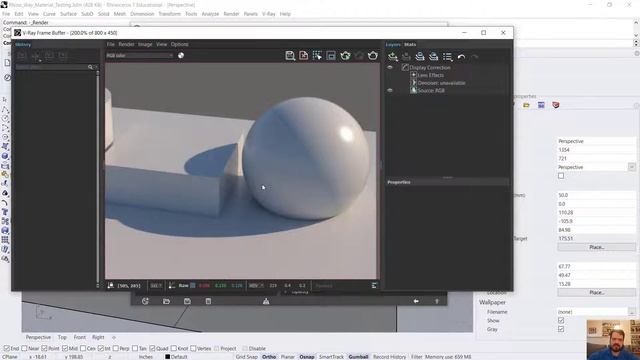 Smooth Plaster VRay Material in Rhino 3D