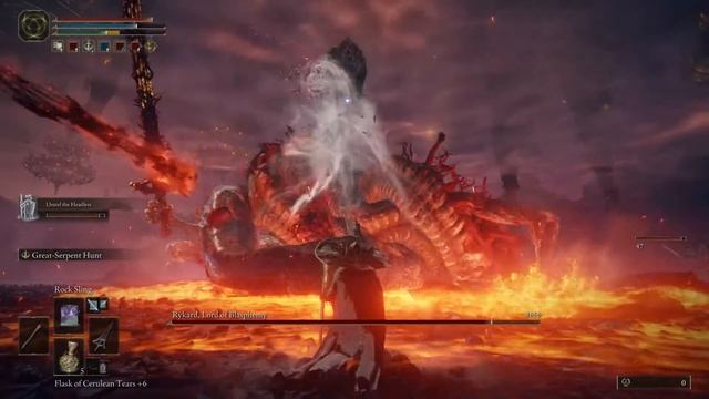 Solo Mage - Easy Rykard, God-Devouring Serpent Boss Fight - Elden Ring