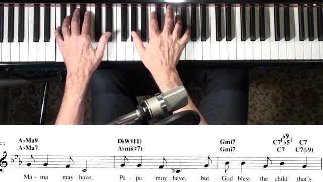 Jazz Piano College - 'God Bless The Child'  In Eb And Ab