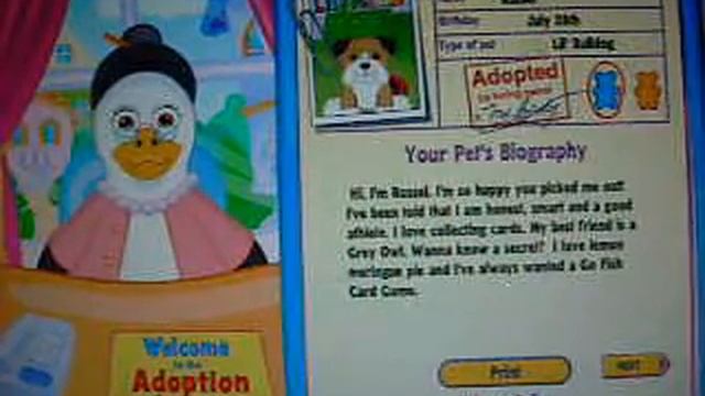 Stuff I Got And... A WEBkINZ ADOPTION!