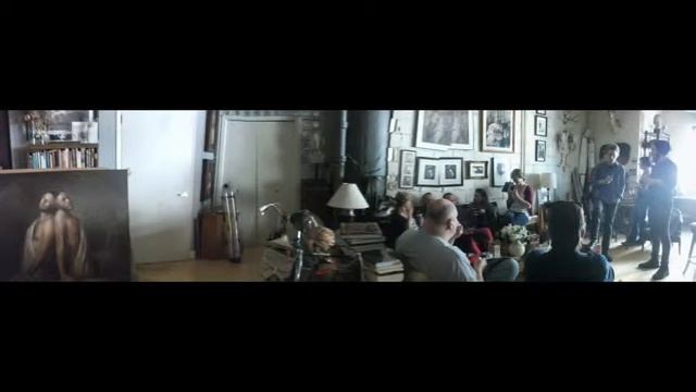Luke Hillestad-Painter In His Studio In Minneapolis, MN