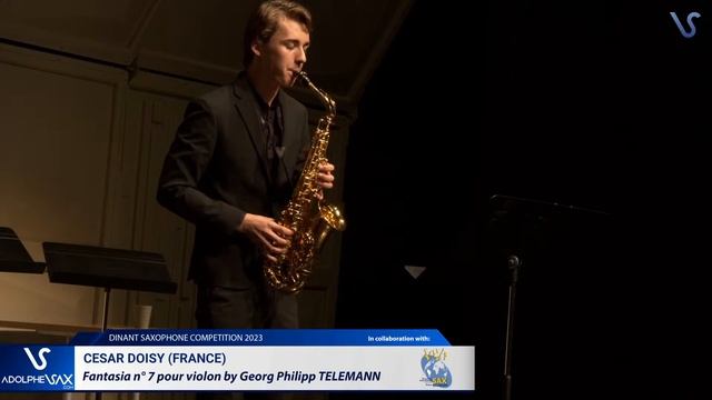 Cesar DOISY (France) Plays Fantasie Nº7 Pour Violon By G.P. Telemann