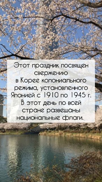 Корейские праздники. Часть 3. День независимости Кореи