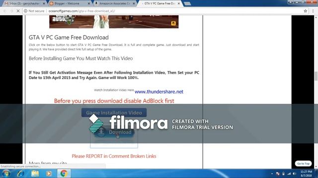 How To Download GTA 5 For Pc Or Laptop|| (hindi)