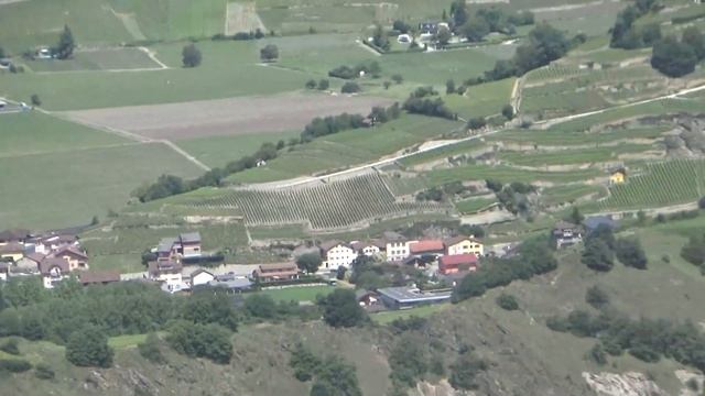 Над городом Сион 25 мая 2024 год на самолёте