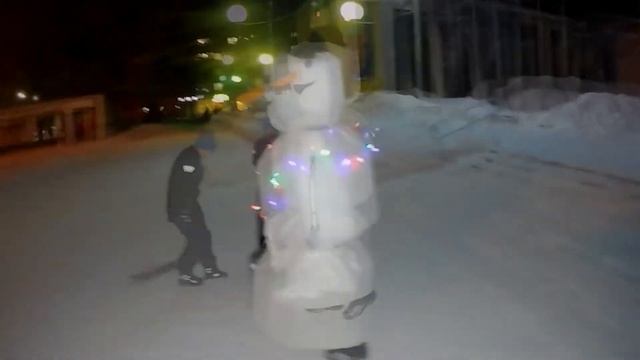 Беги снеговик беги