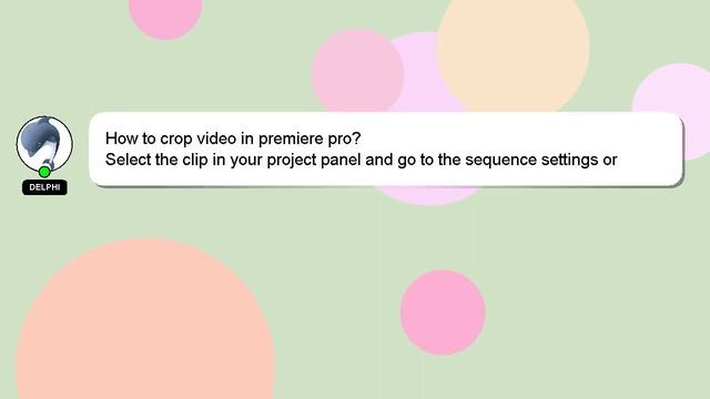 How To Crop Video In Premiere Pro?