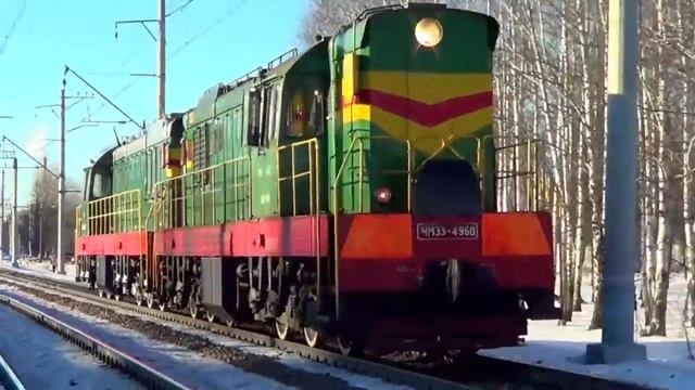 Тепловозы ЧМЭ3-4960 + ЧМЭ3-2158