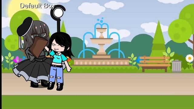 Гача ржача. В статуя.